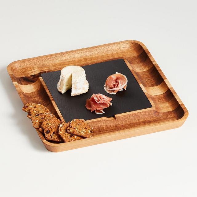 Slate and Wood Serving Board