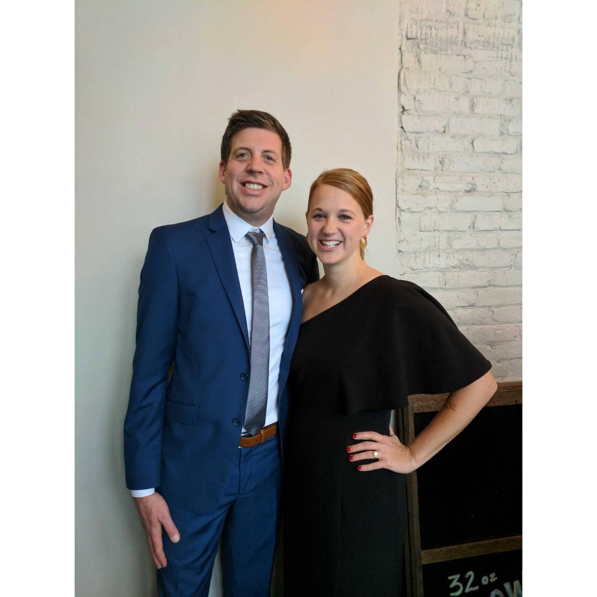 Celebrating their friends Jess and Rami's wedding in Chicago.