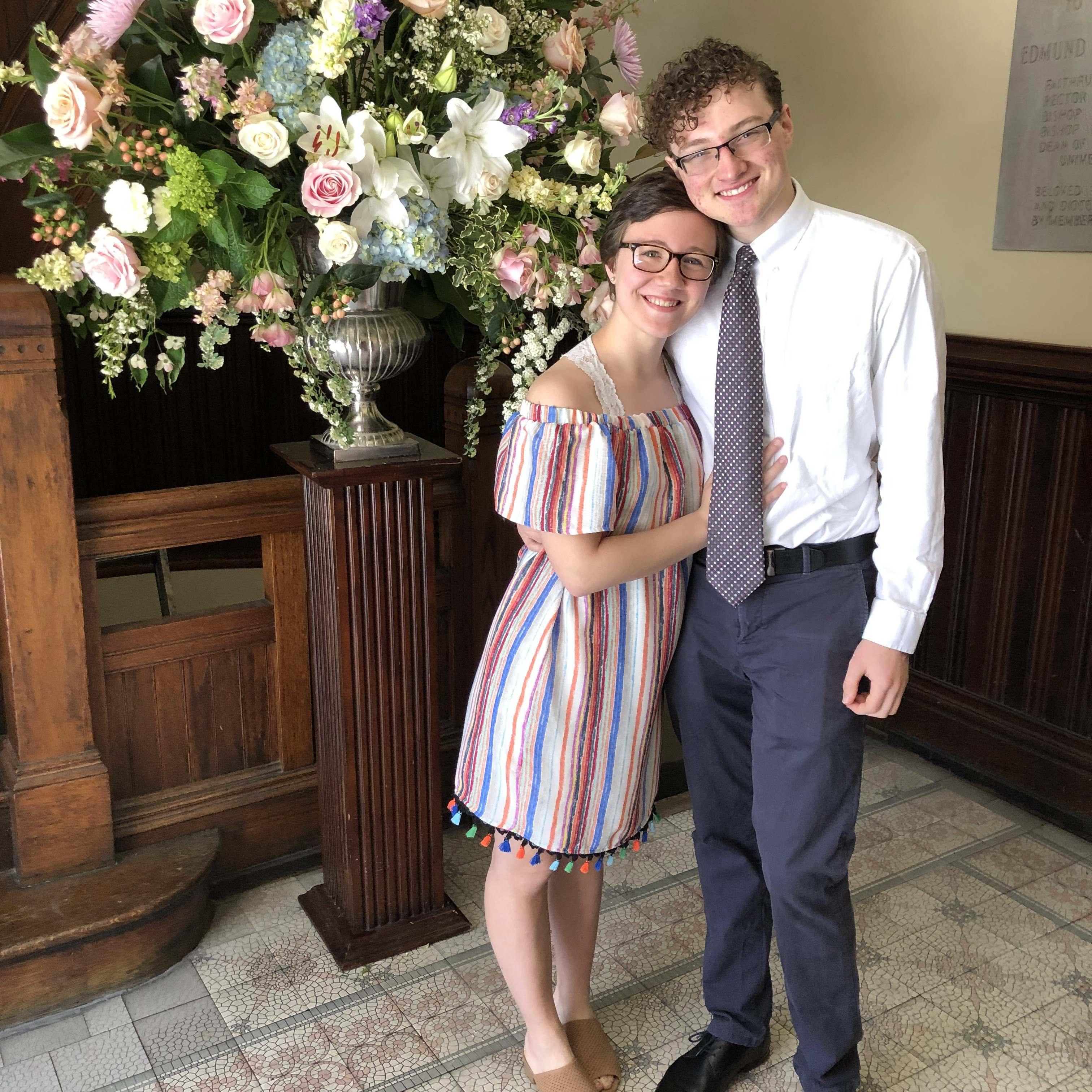 First Easter together! Featuring Sammy's new haircut.
