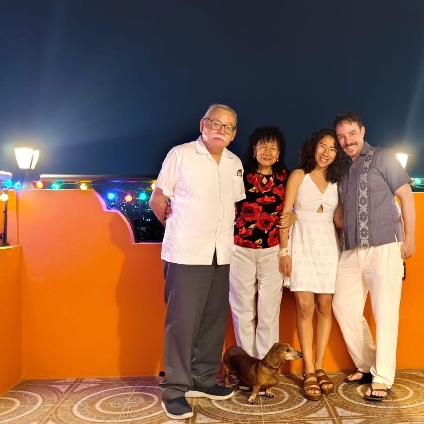 !Con mis papás en casita!