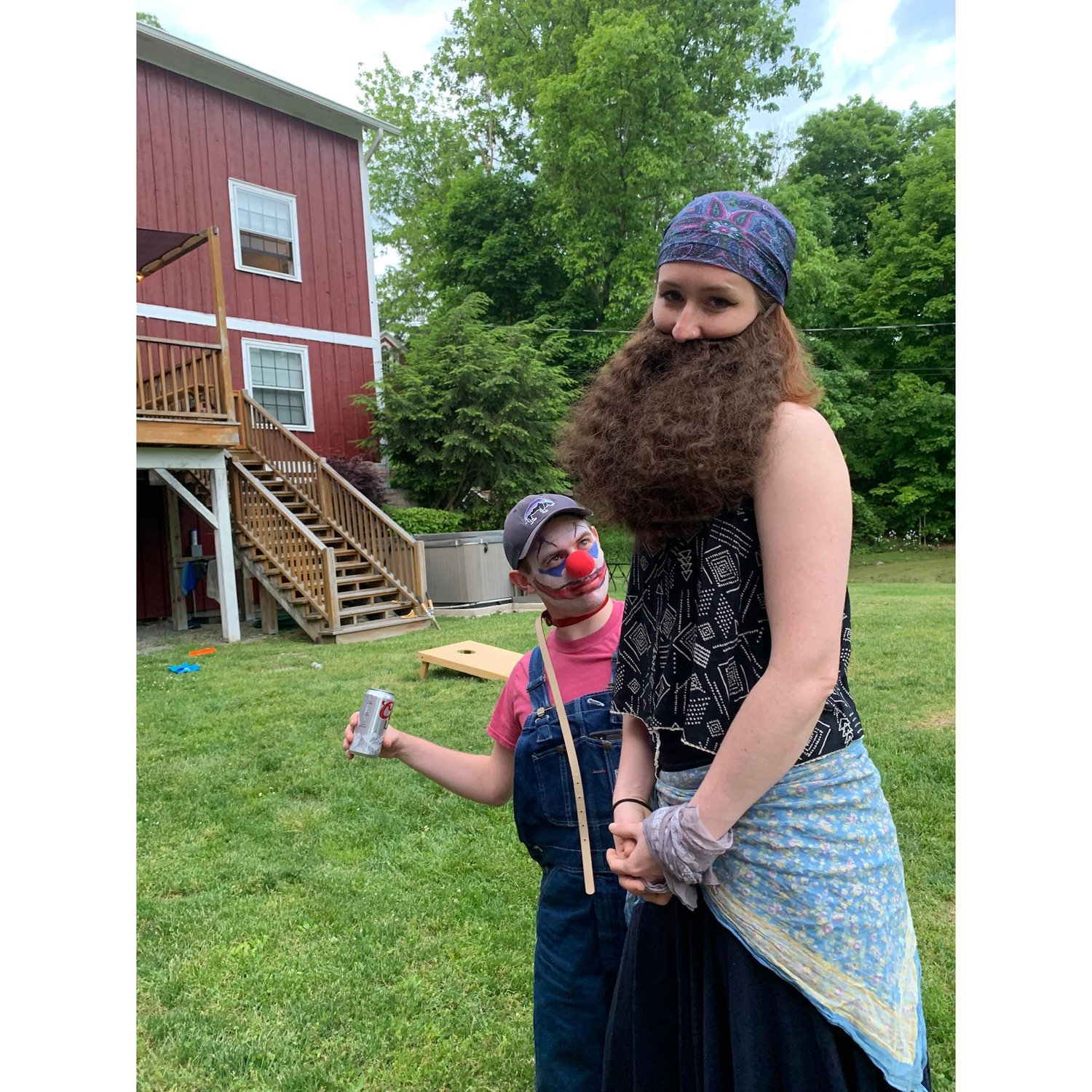 Hopefully you won’t meet Buddy this weekend. As for meeting the fortune-telling bearded-lady, ask around for Bailey Bennett. She keeps her tarot cards in her purse right next to her beard oil.