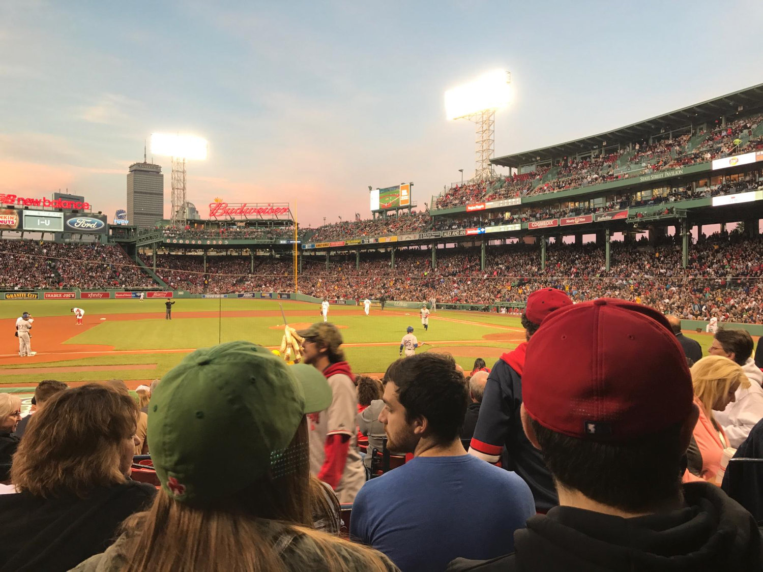 Photo from our first date at Fenway Park