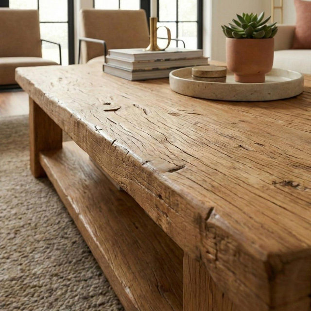 Handmade Coffee Table, Rustic Coffee Table for Living Room, Solid Barn Wood Table, Reclaimed Wood Coffee Table Wooden Side Table