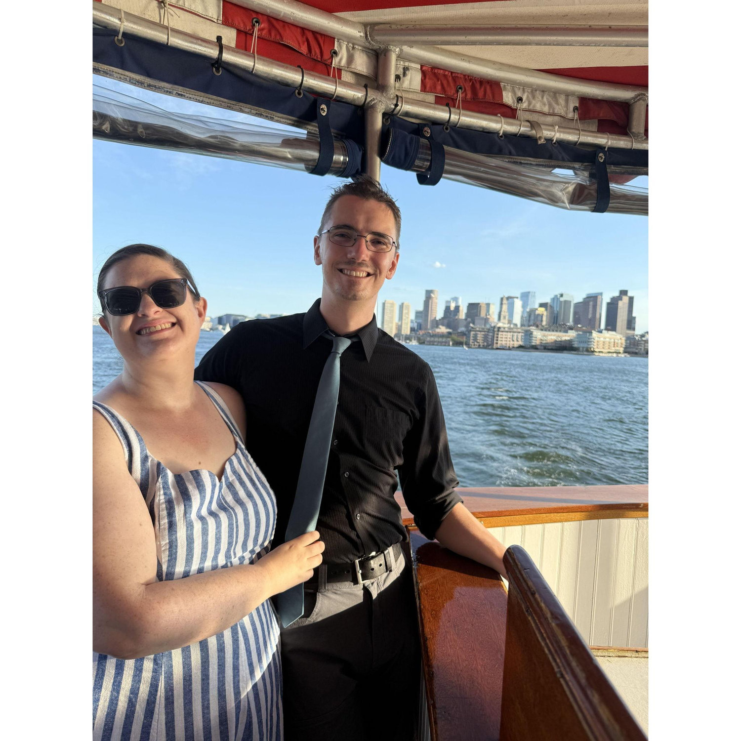 Cruising the harbor with the Michigan Alumni Club. Go Blue!