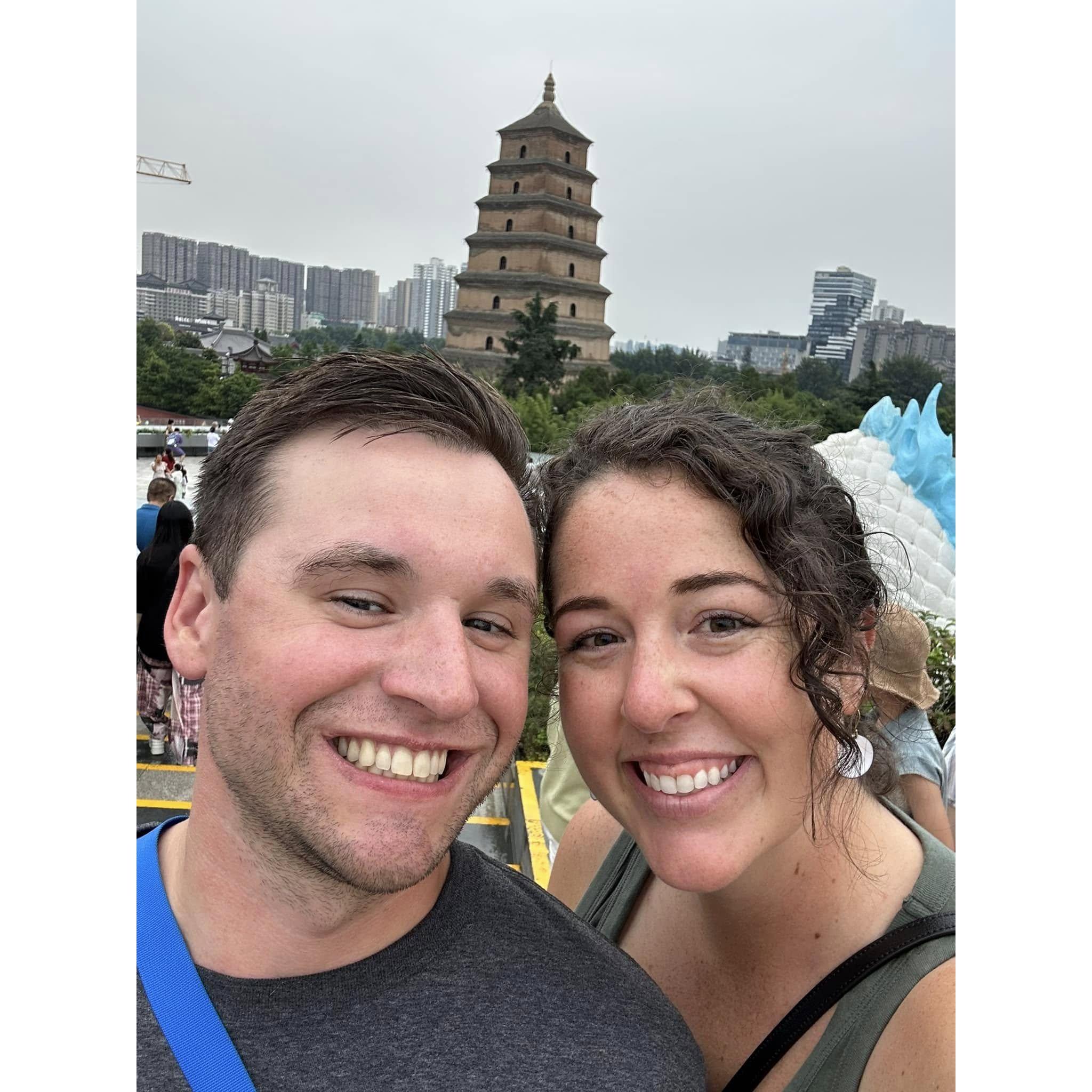 Great Wild Goose Pagoda in Xi'an, China, 2024