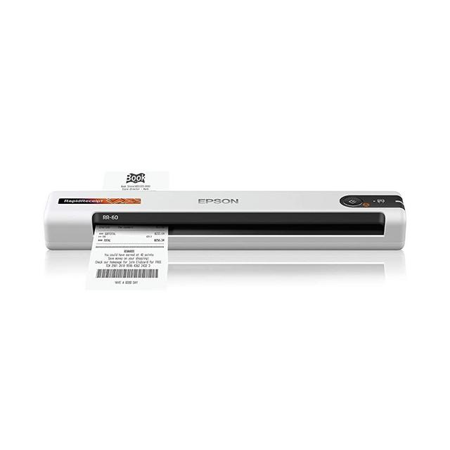 Epson RapidReceipt RR-60 Mobile Receipt and Color Document Scanner with Complimentary Receipt Management and PDF Software for PC and Mac