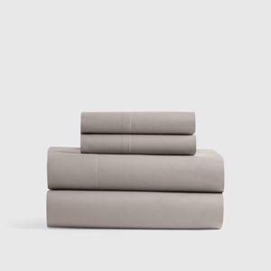 Classic Organic Percale Sheet Set in Dove