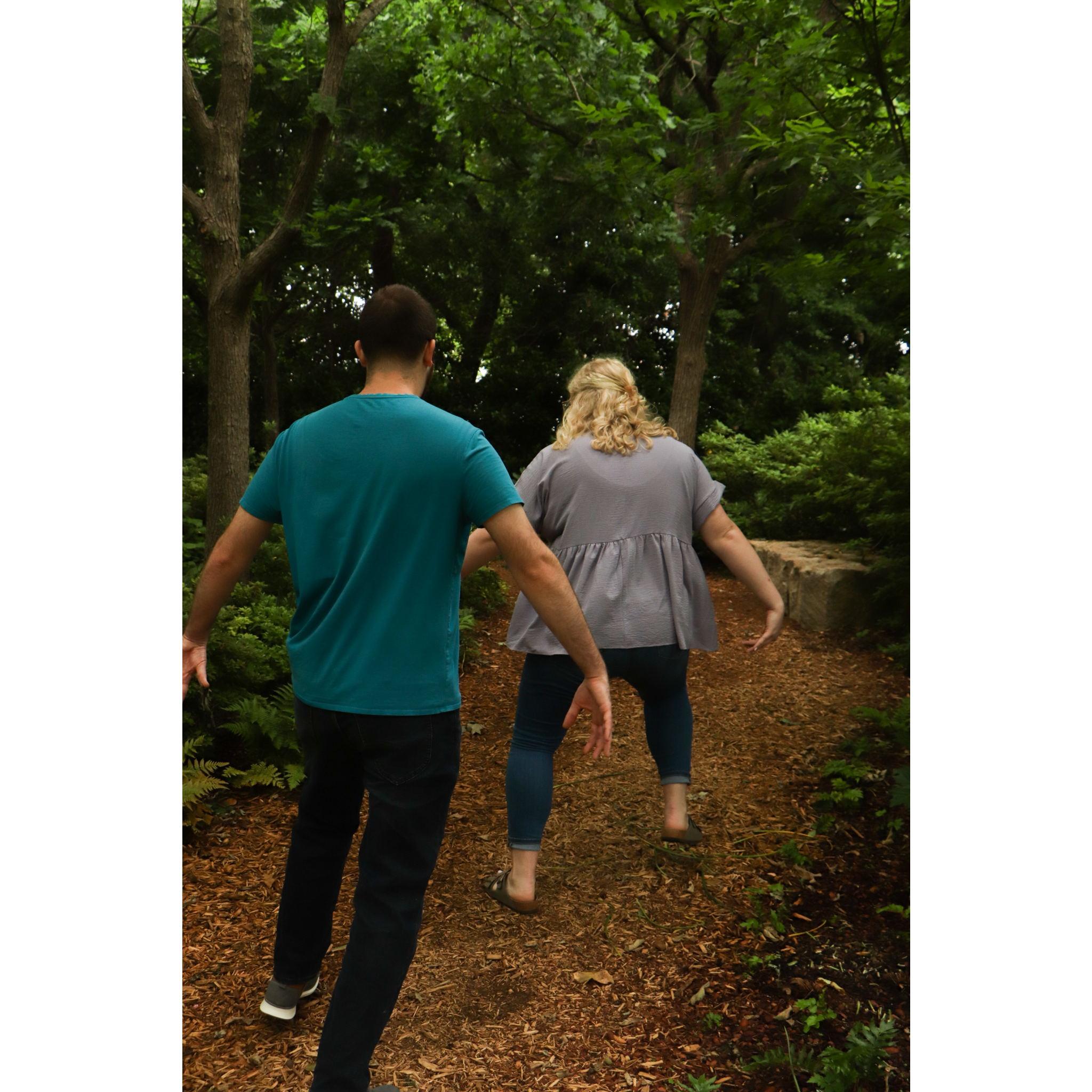 "This is how we'll walk down the aisle."