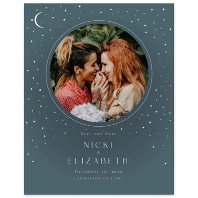 Deep Blue Spruce Wedding Digital Save the Date - Cosima Photo