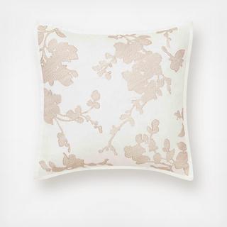 Lorene Embroidered Square Decorative Pillow