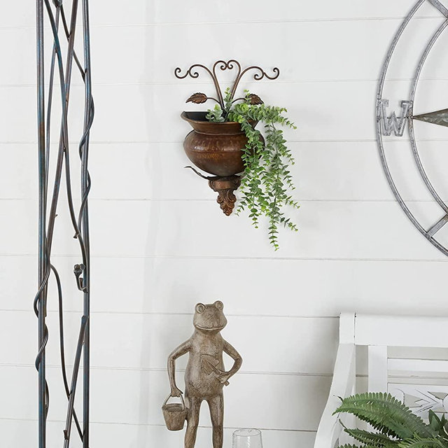 Deco 79 Metal Wall Planter Rare to Find Elsewhere Utility Decor