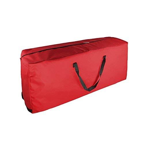 Premium 600D Oxford Christmas Tree Storage Bag - Artificial Up to 6'- 9' Christmas Tree Organizer for Un-Assembled Trees, with Sleek Zipper - Accommodates Holiday Inflatables | Medium / Large