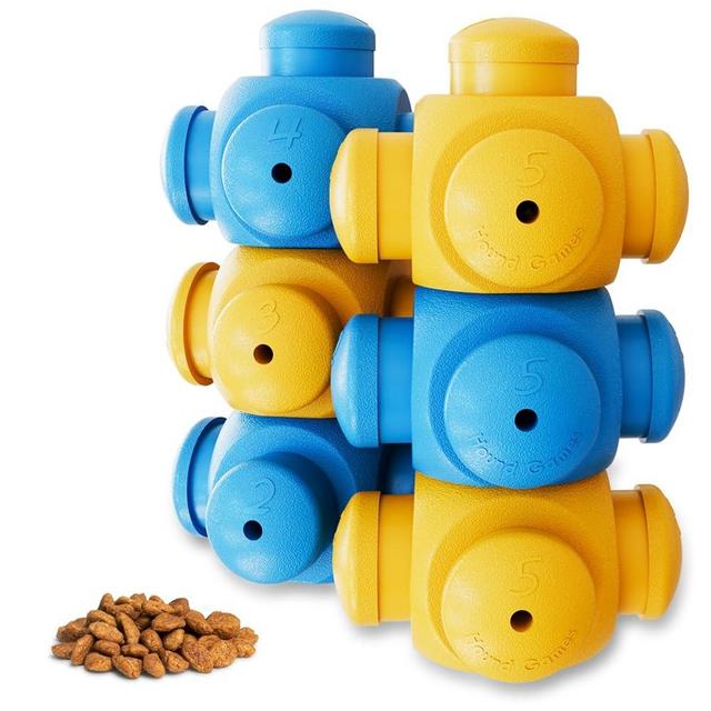 HOUNDGAMES Dog Puzzles for Smart Dogs, Interactive, Puzzle Treats, Puppy Puzzle, Toys to Keep Them Busy, Dog Games, Toys for Bored Dogs, Advanced Puzzles, Boredom Busters (6 Pieces)