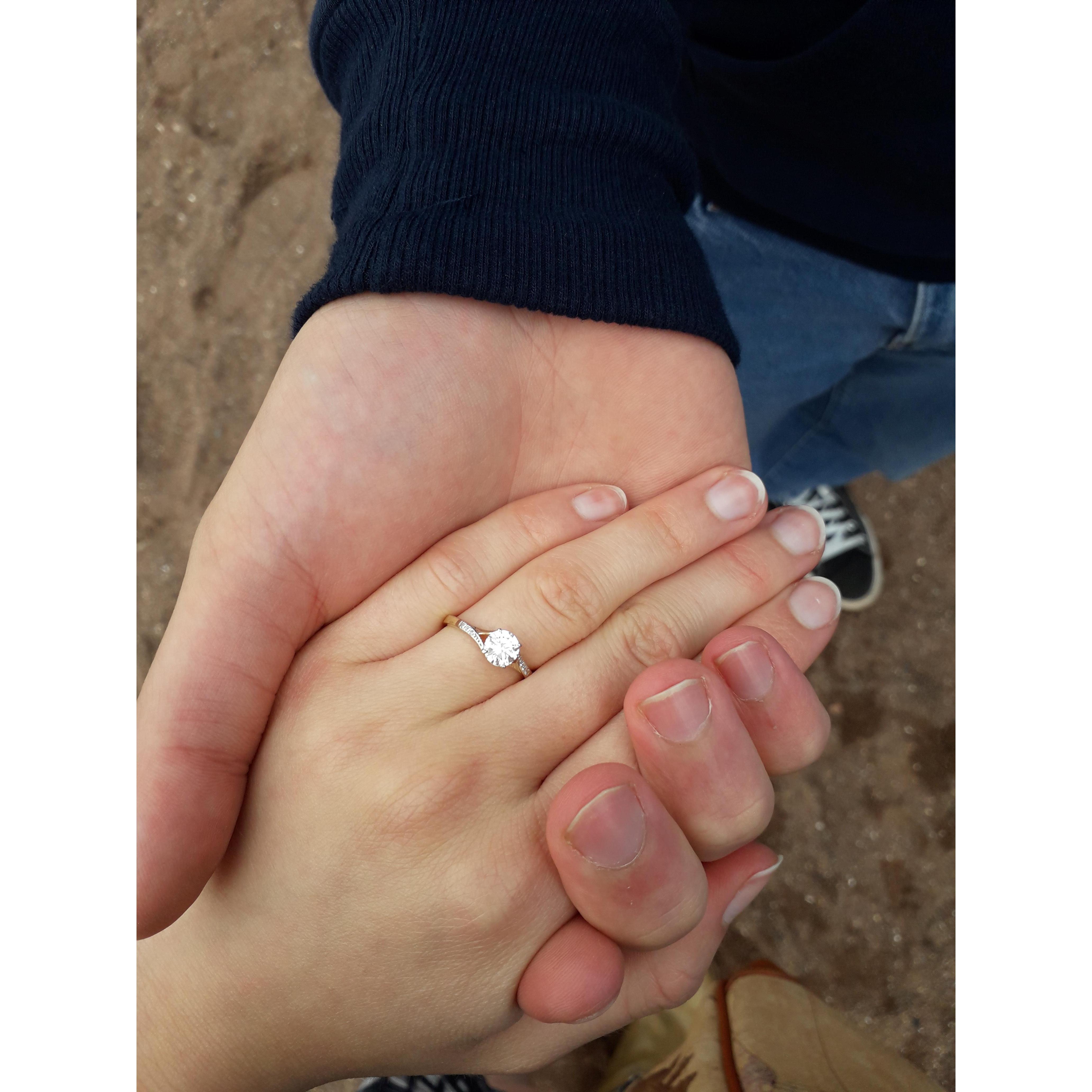 This is when we just got engaged, 7th June 2019