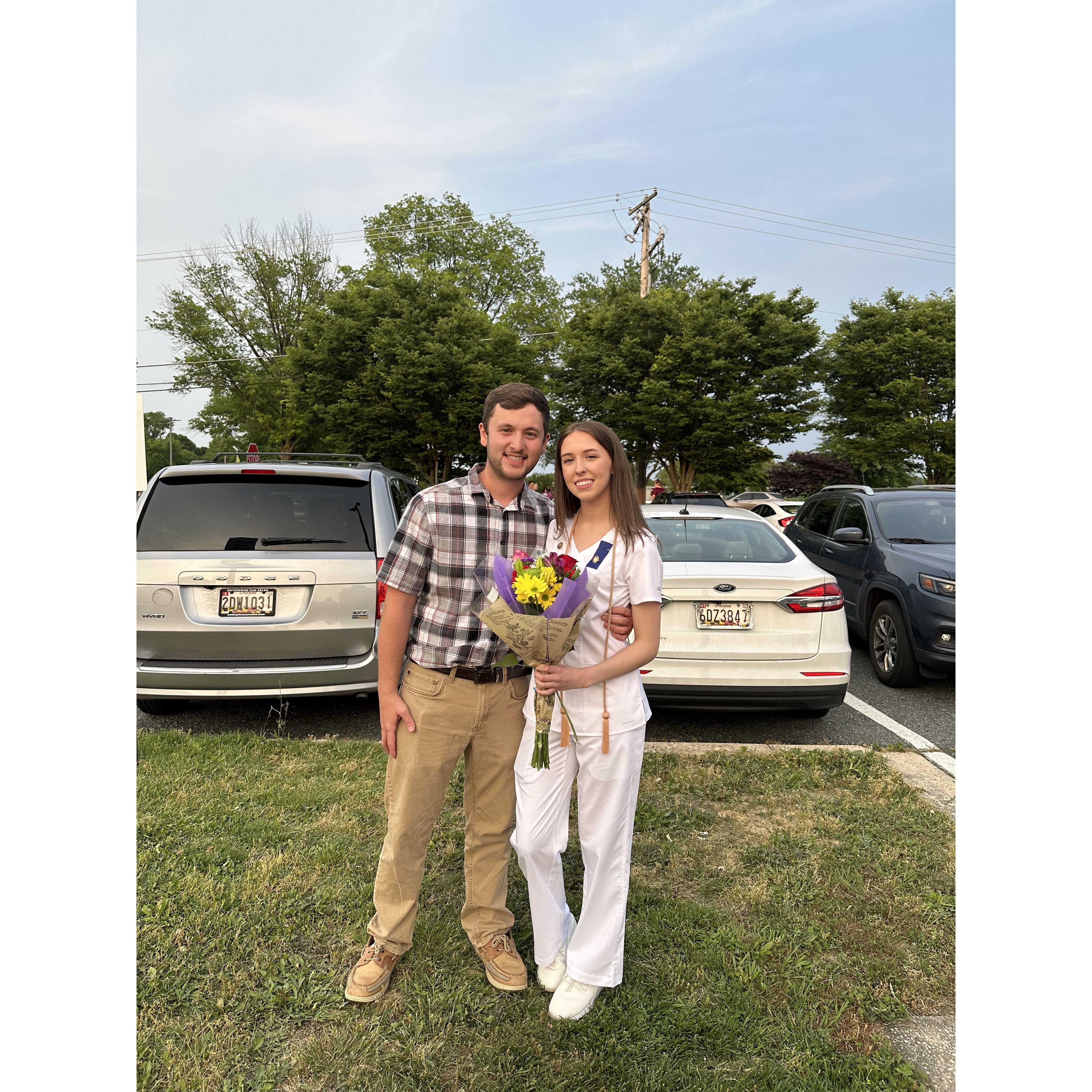 Us on the day I graduated from nursing school. 5/23/2023