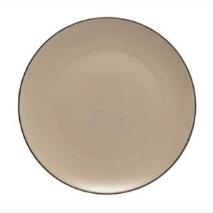 Costa Nova Fine Stoneware Dinnerware - Dinner Plate (Cremini Beige)