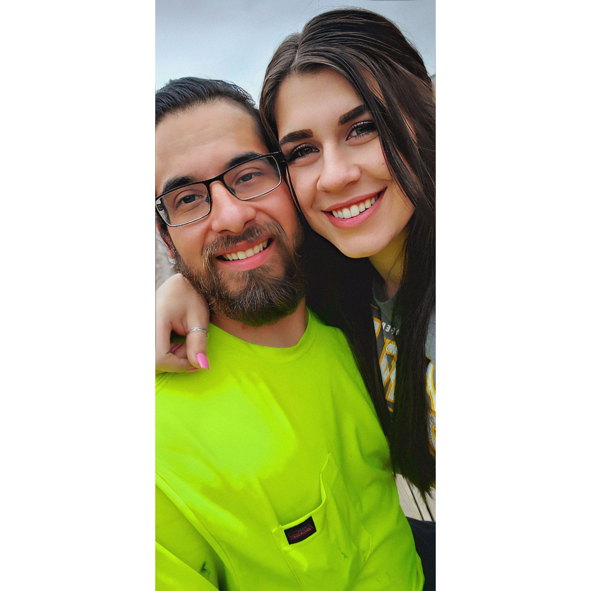 This is the first photo we took together when we started dating in 2021.