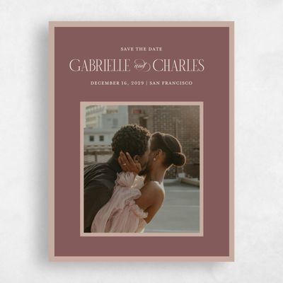 Acorn, Brown Wedding Save the Date - Ford Frame