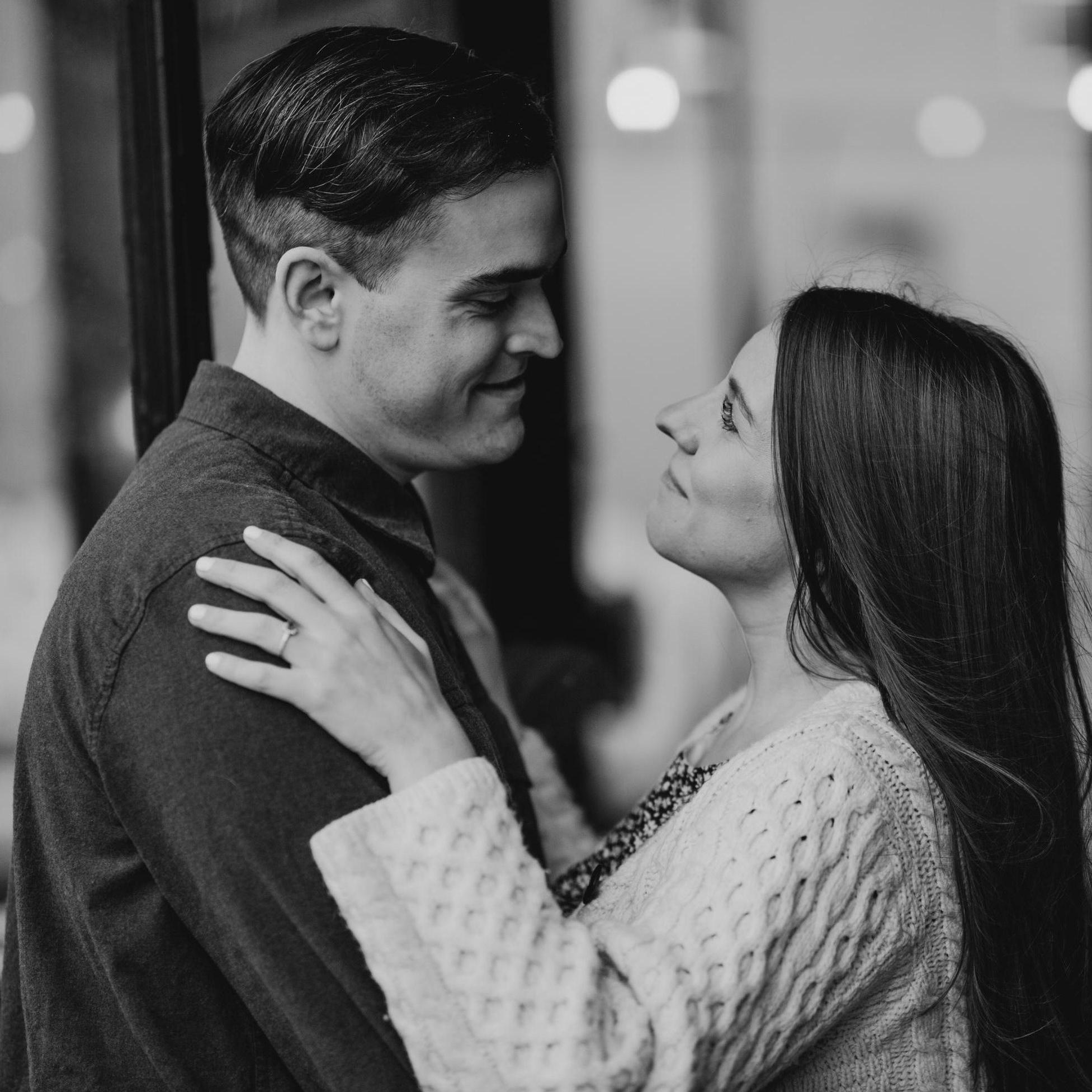Engagement photo shoot in Hampden