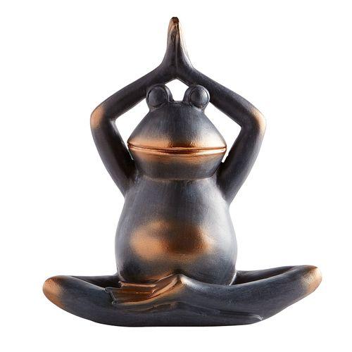 Yoga Frog with Hands Above Head