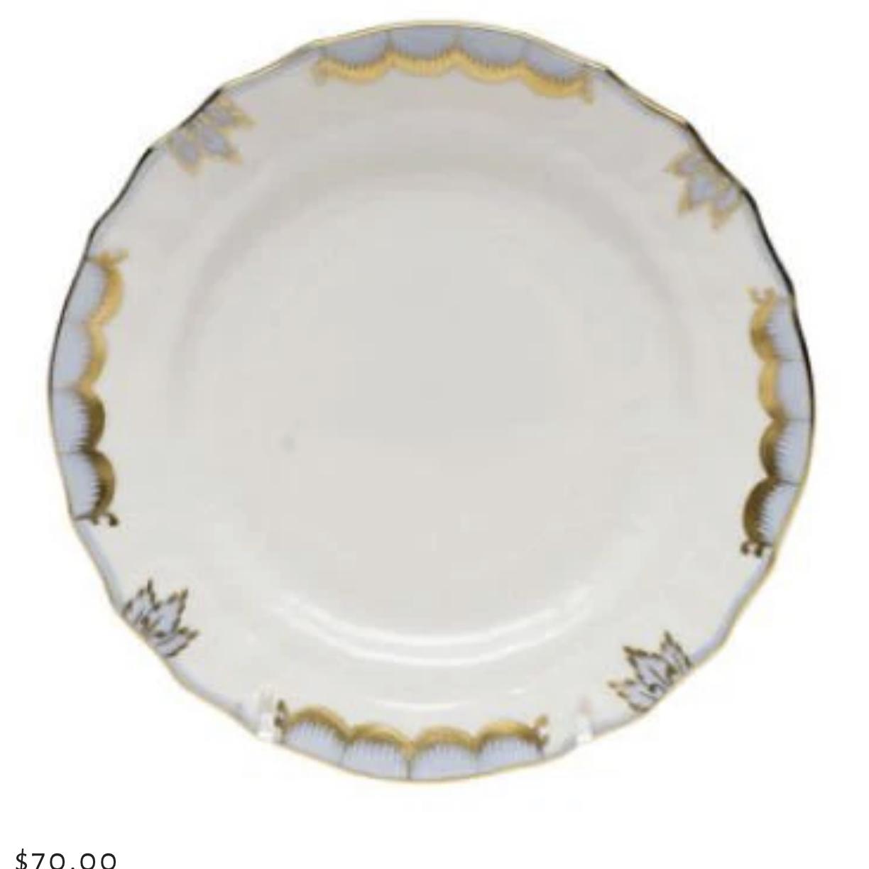 Princess Victoria Light Blue Bread & Butter Plate