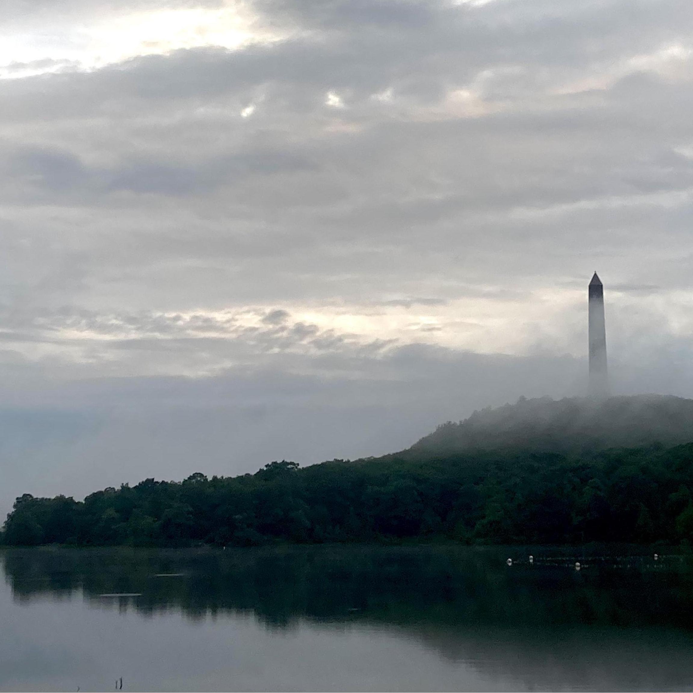 Date: August 20, 2021
Days Dating: #1,187
Location: High Point, NJ
On a very gloomy day, we decided to go for a drive, which ended at Lake Marcia, overlooked by a very foreboding High Point Monument.