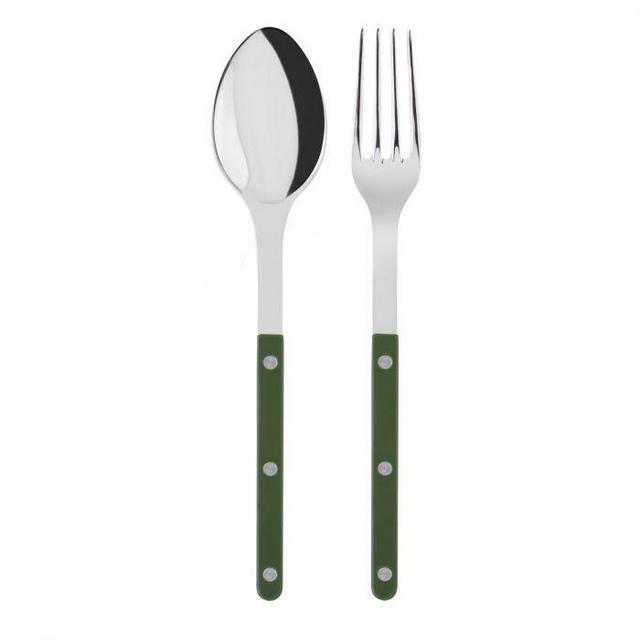 Serving set Bistrot shiny solid , Green