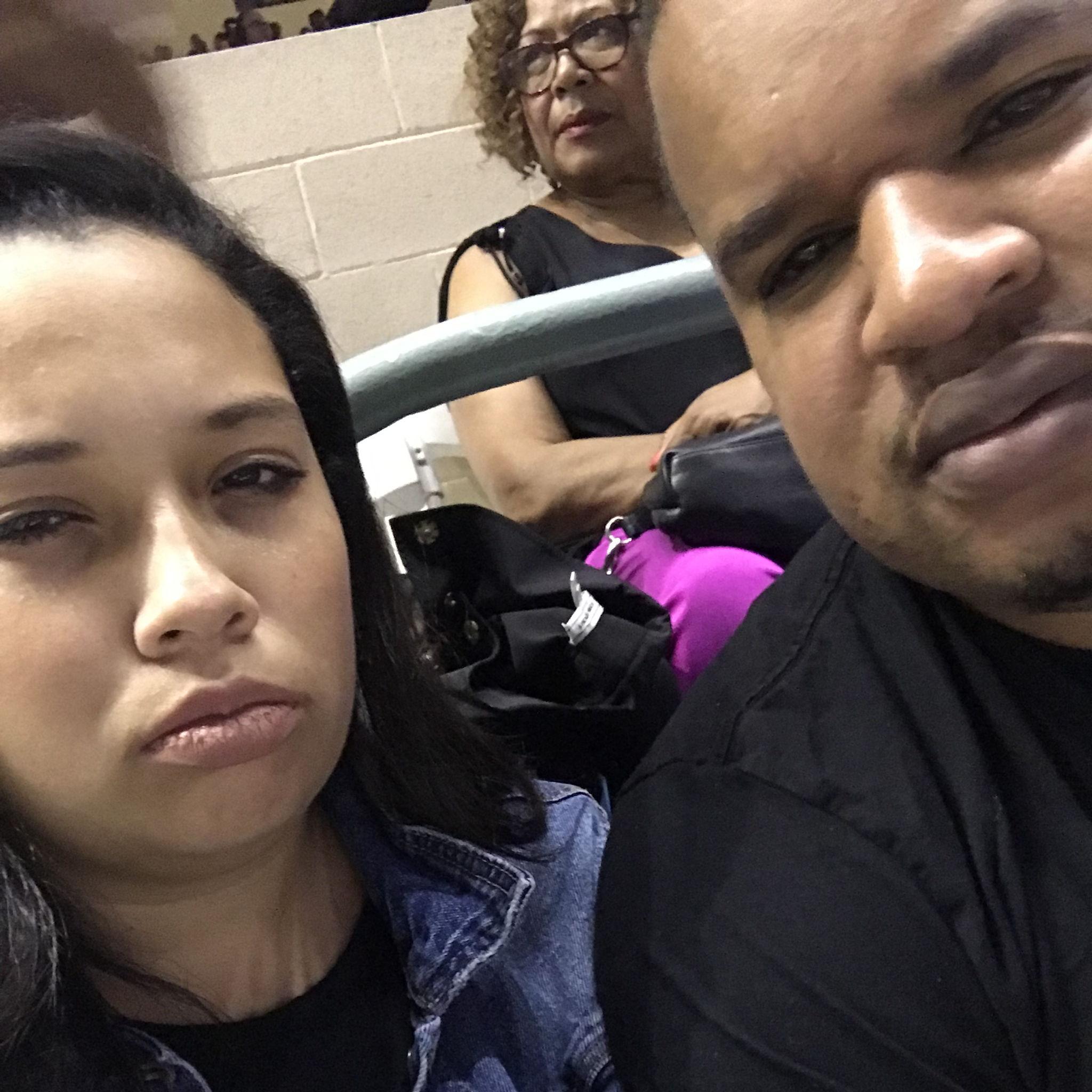 Mean muggin before the Charlie Wilson concert at the LA County Fair