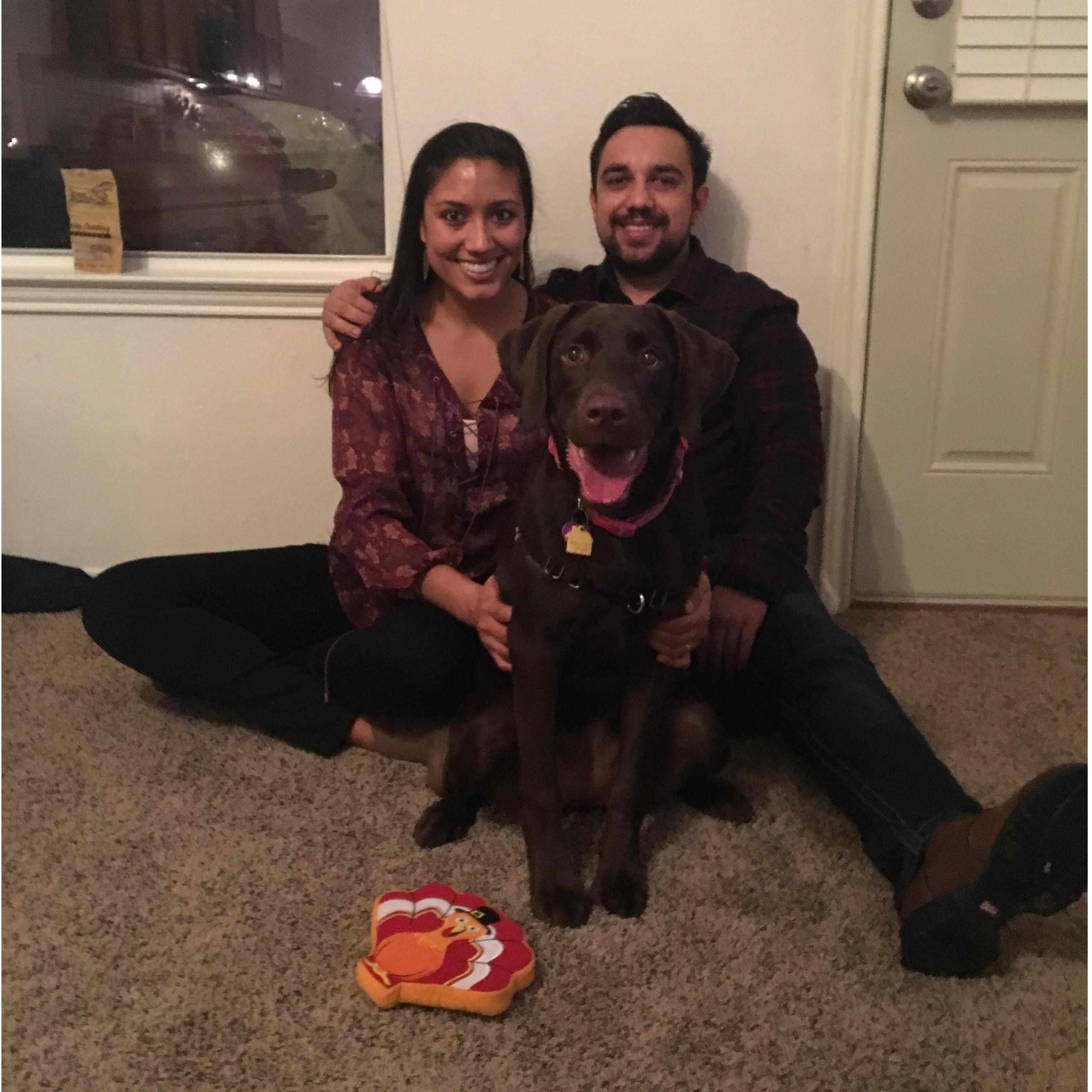 Our first Thanksgiving in Texas.