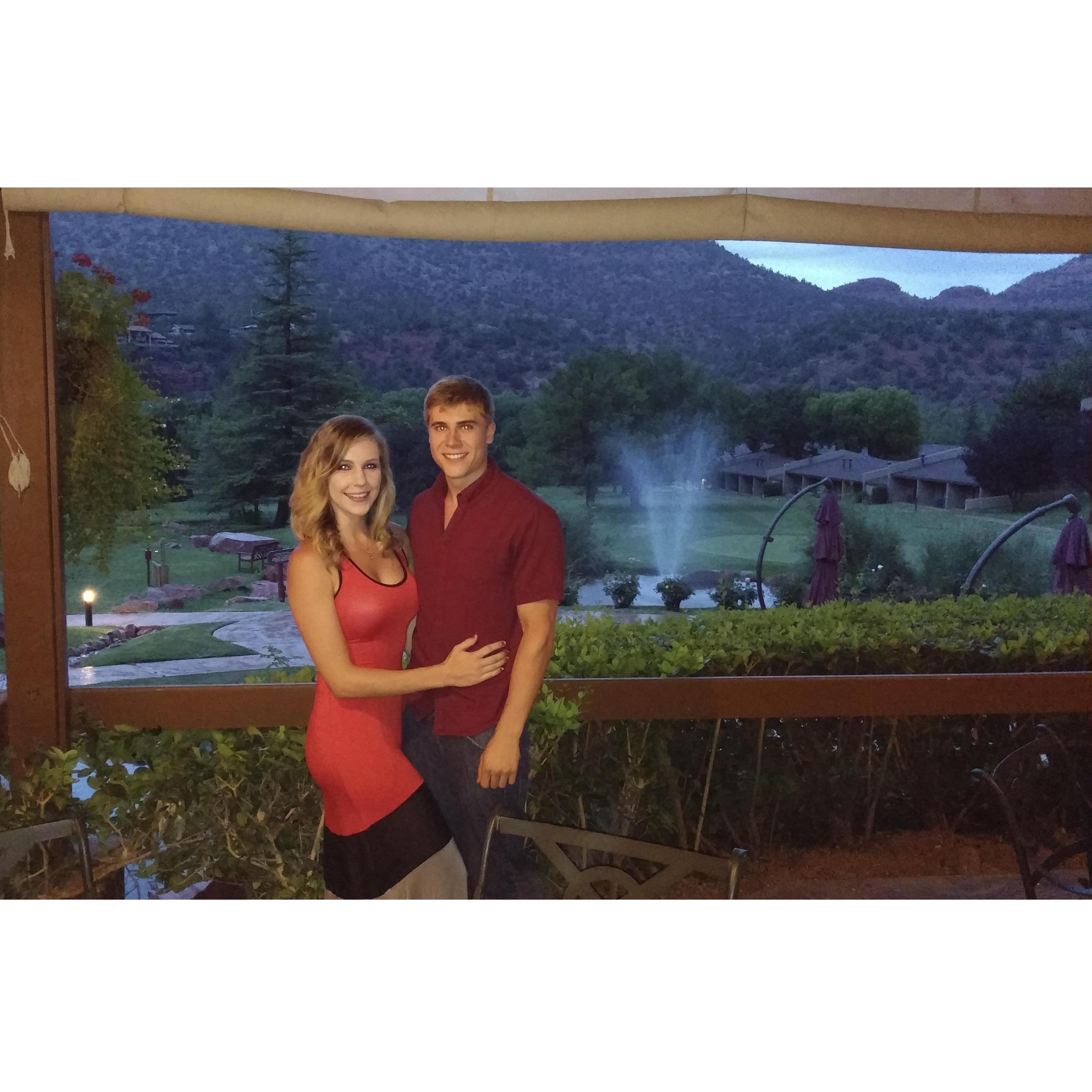 Our first anniversary in Sedona, AZ