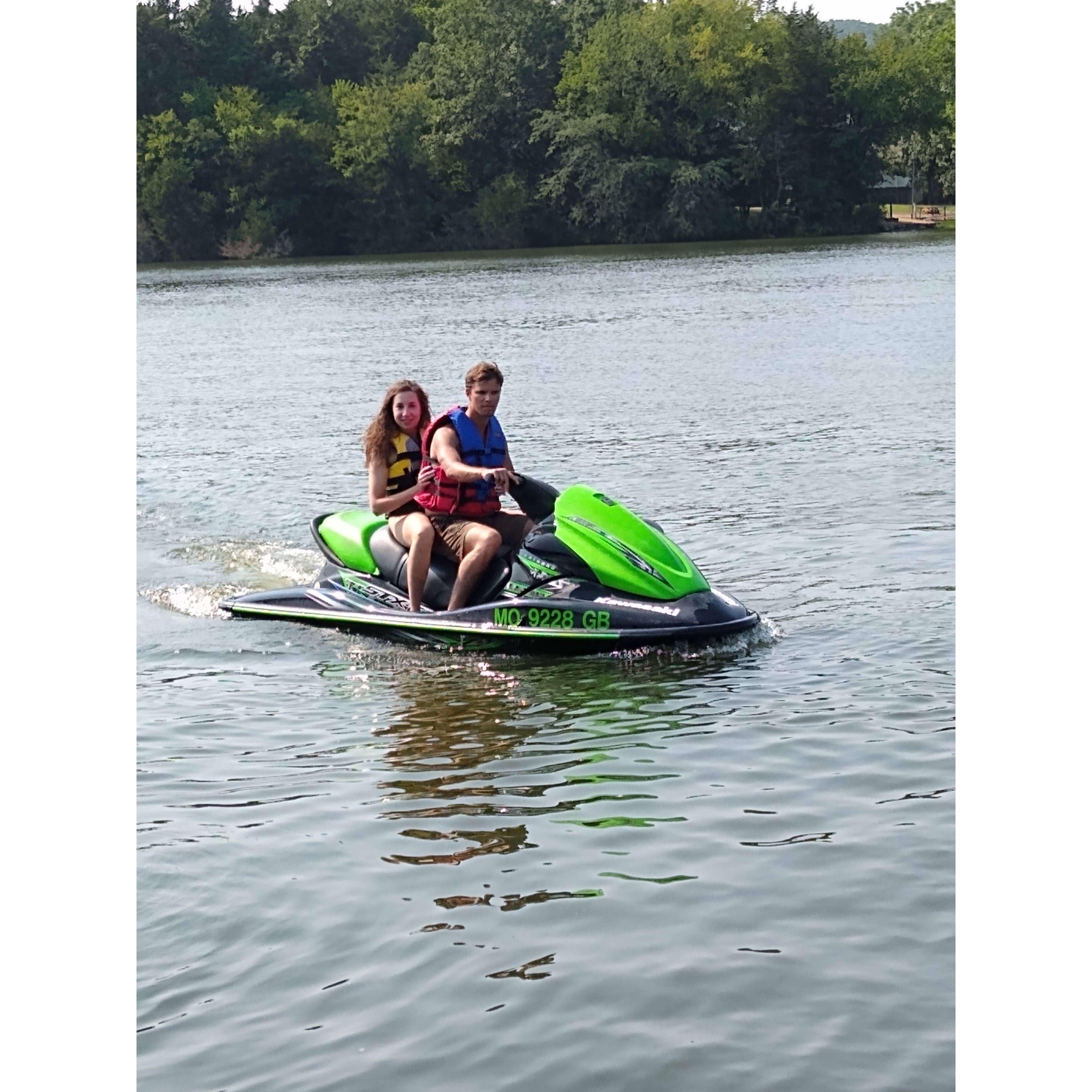 First vacation together at the Lake of the Ozarks