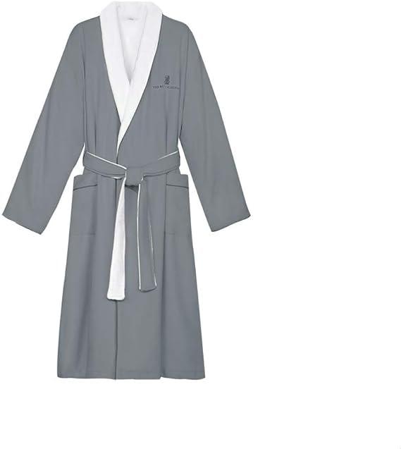 The Ritz-Carlton Frette Microfiber Robe - Grey - Luxury Hotel Bathrobe - Medium