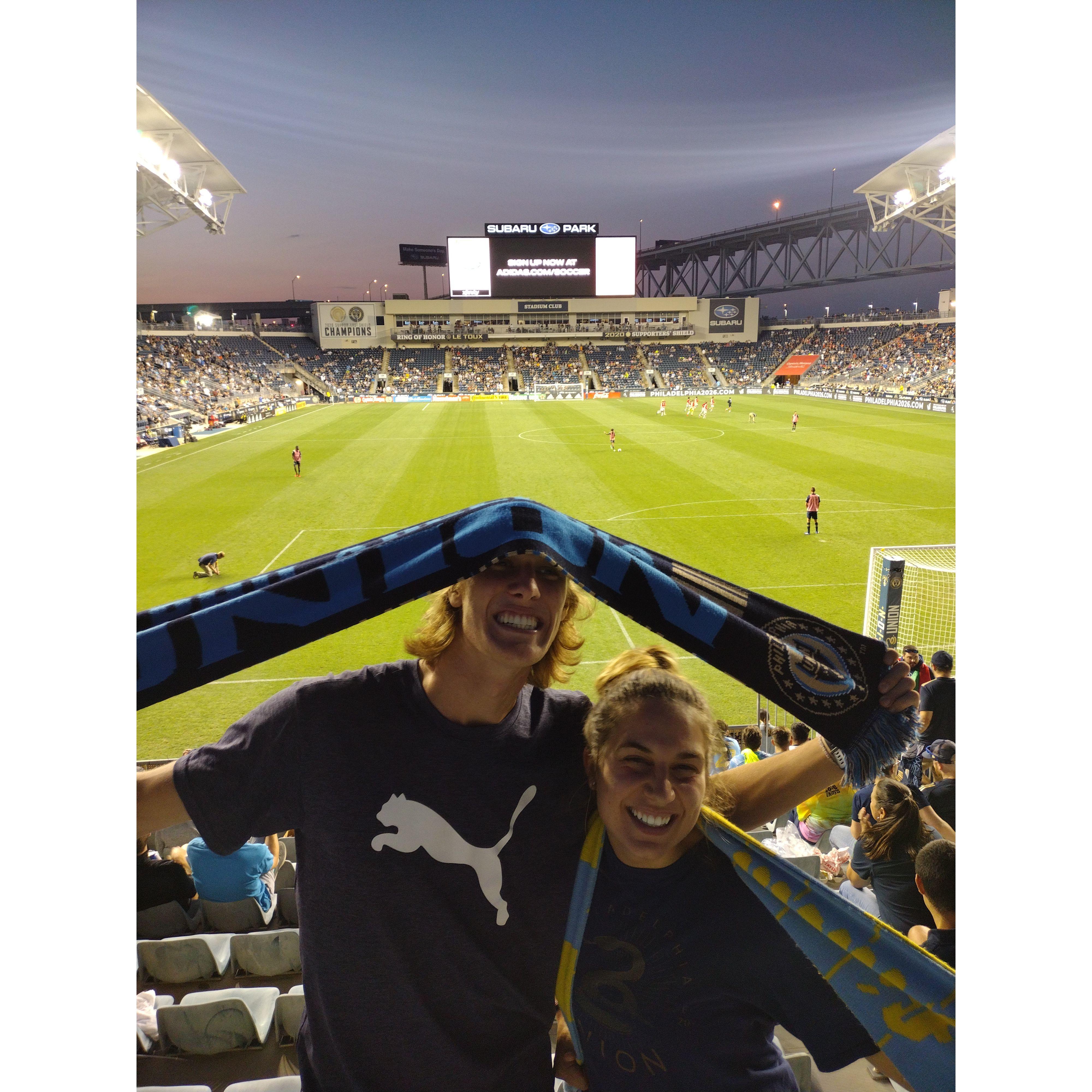 DOOP! Dain became a Philadelphia Union fan