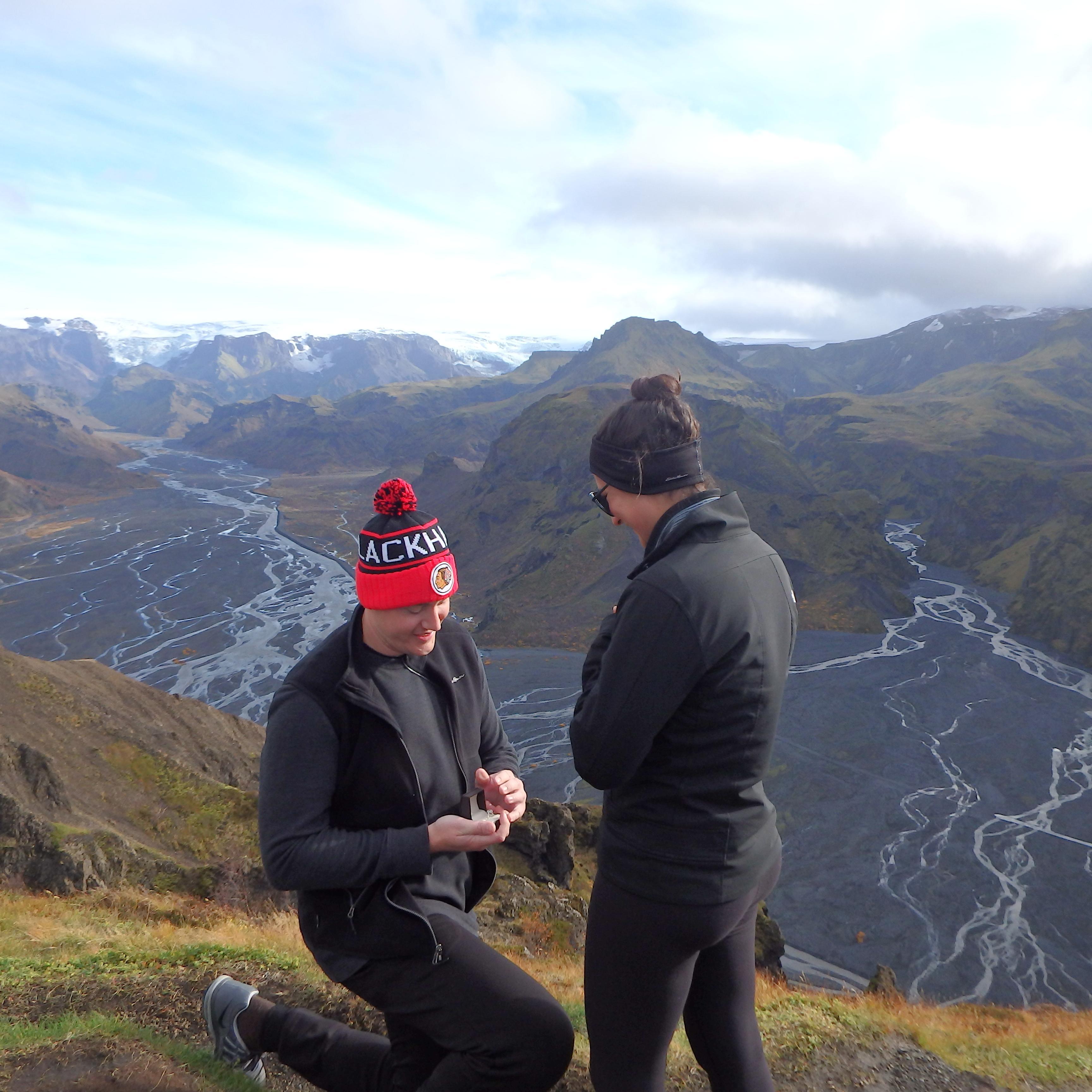 The perfect proposal in Iceland