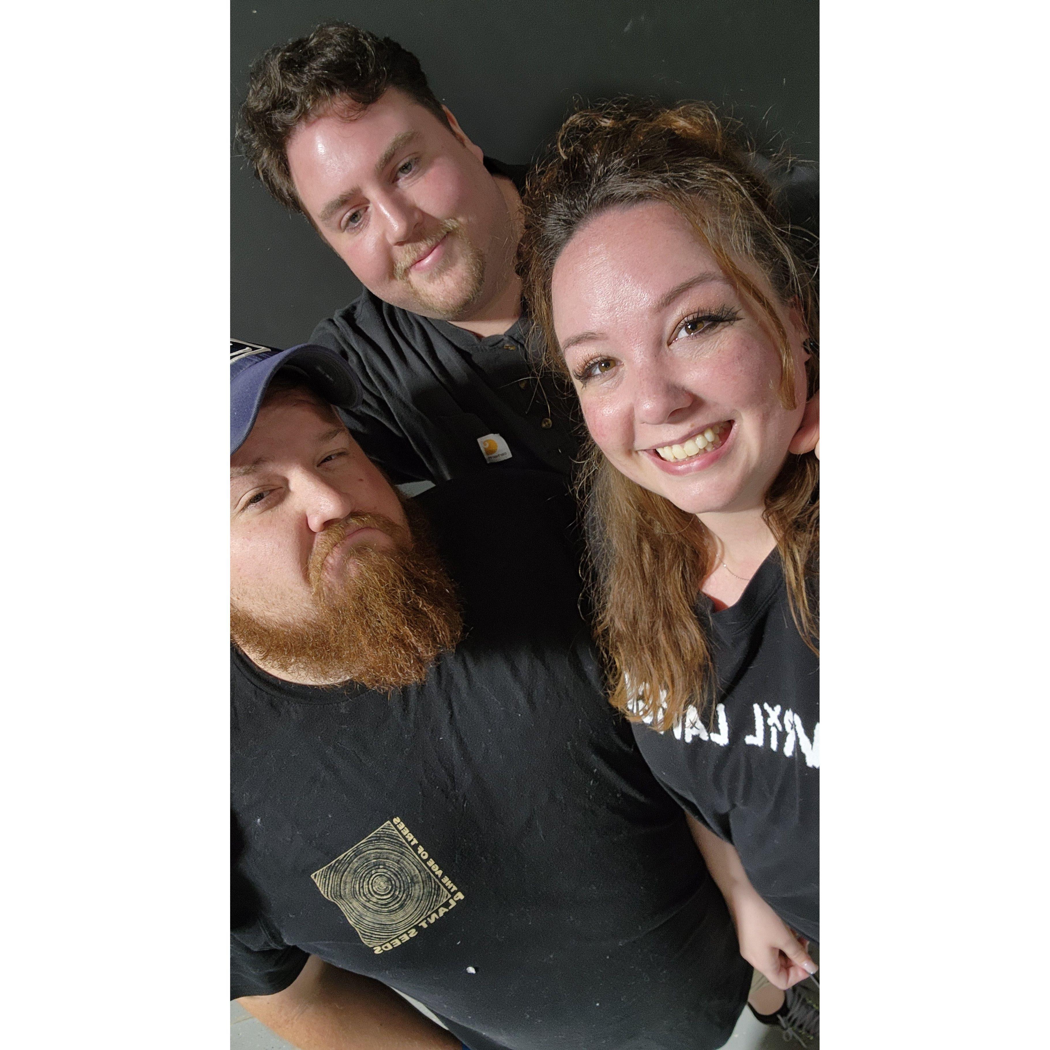 Sam, I & his Best Man!