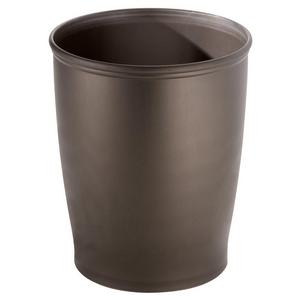 InterDesign Kent - Round Trash Can for Bathroom, Kitchen or Office - Bronze - 8.35 x 10 inches
