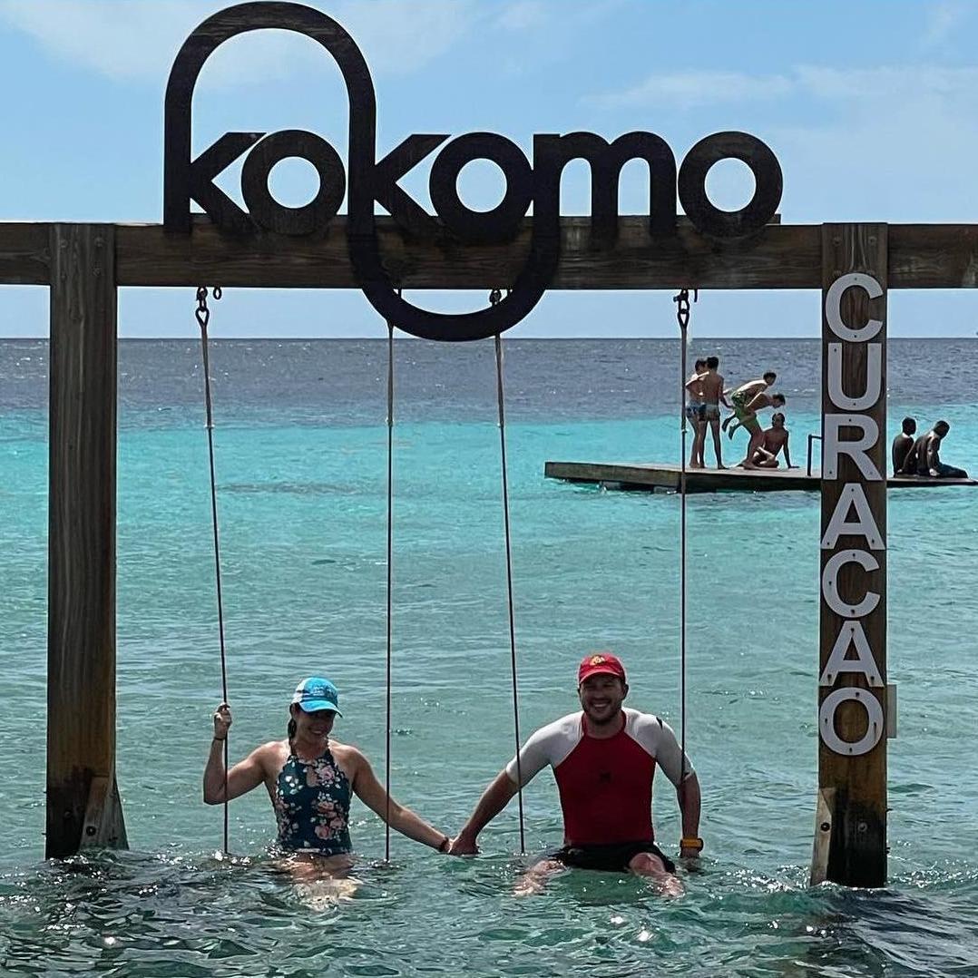 Stop #2 of our cruise was Curacao, we spent our day at Kokomo Beach paddle boarding and snorkeling. We found a sunken drone and $50 floating in the water! - March 2022