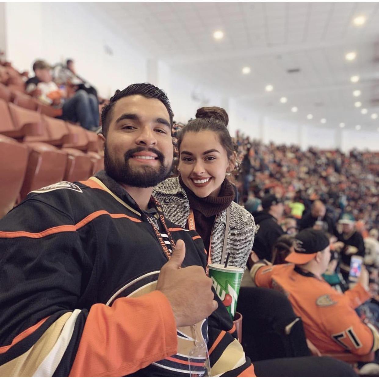 Our first Ducks game