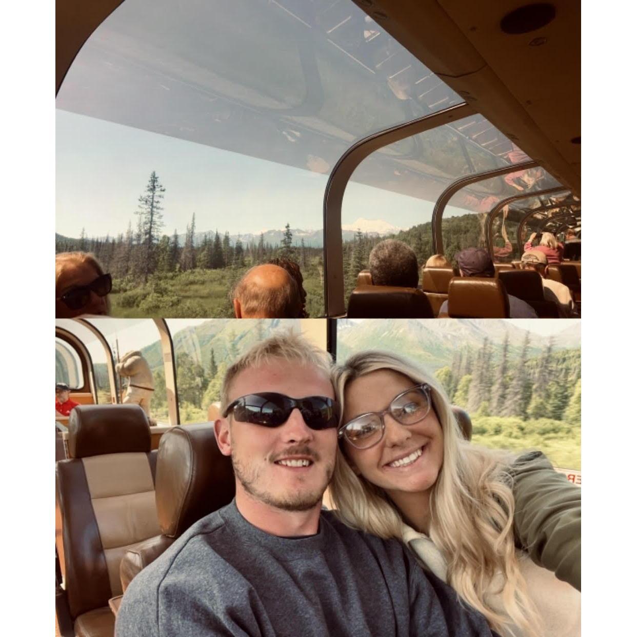 Eli & Emma Sea to Land train ride through Alaksa