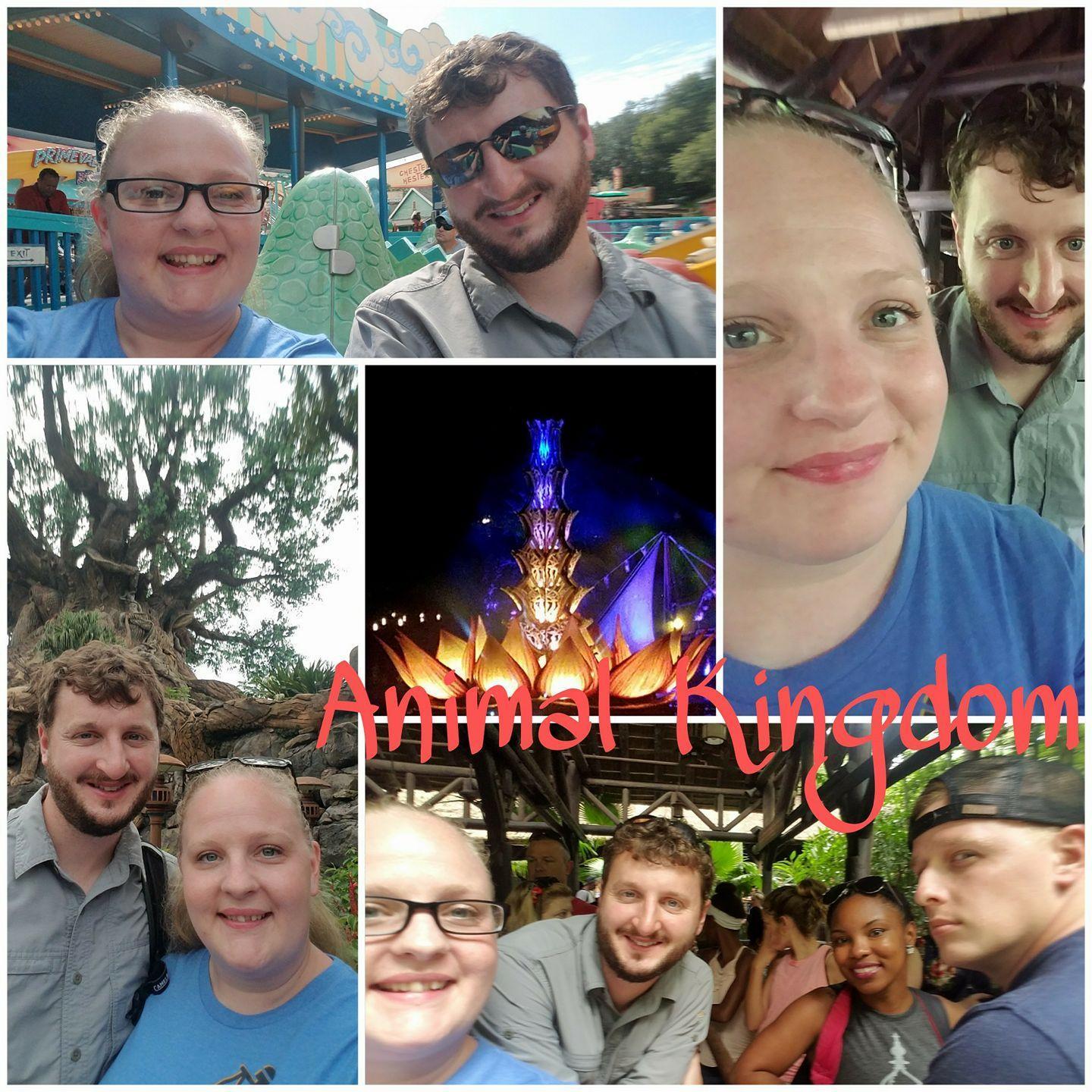 Animal Kingdom with my brother and his family.