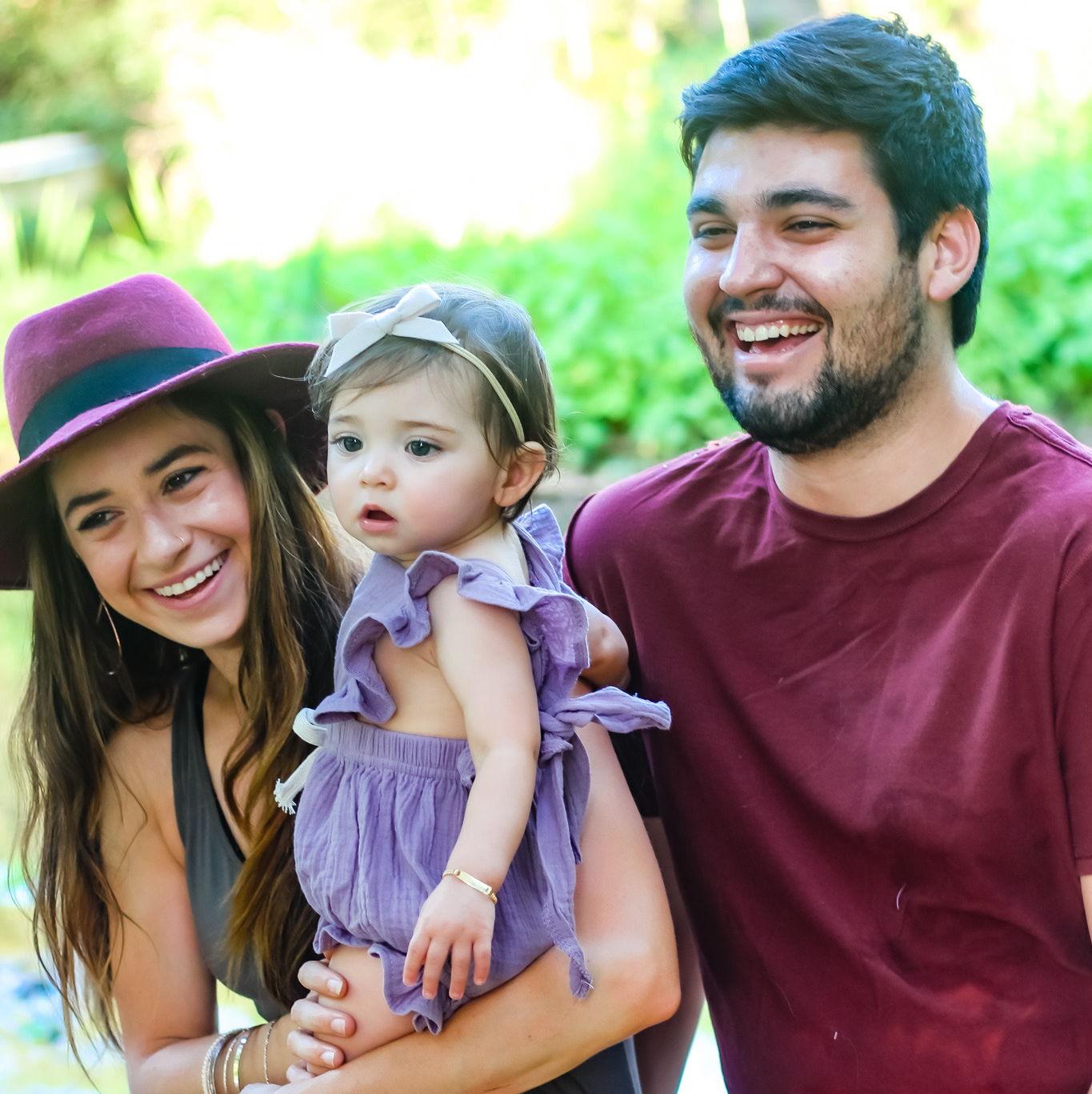 Enjoying life as a family of three.