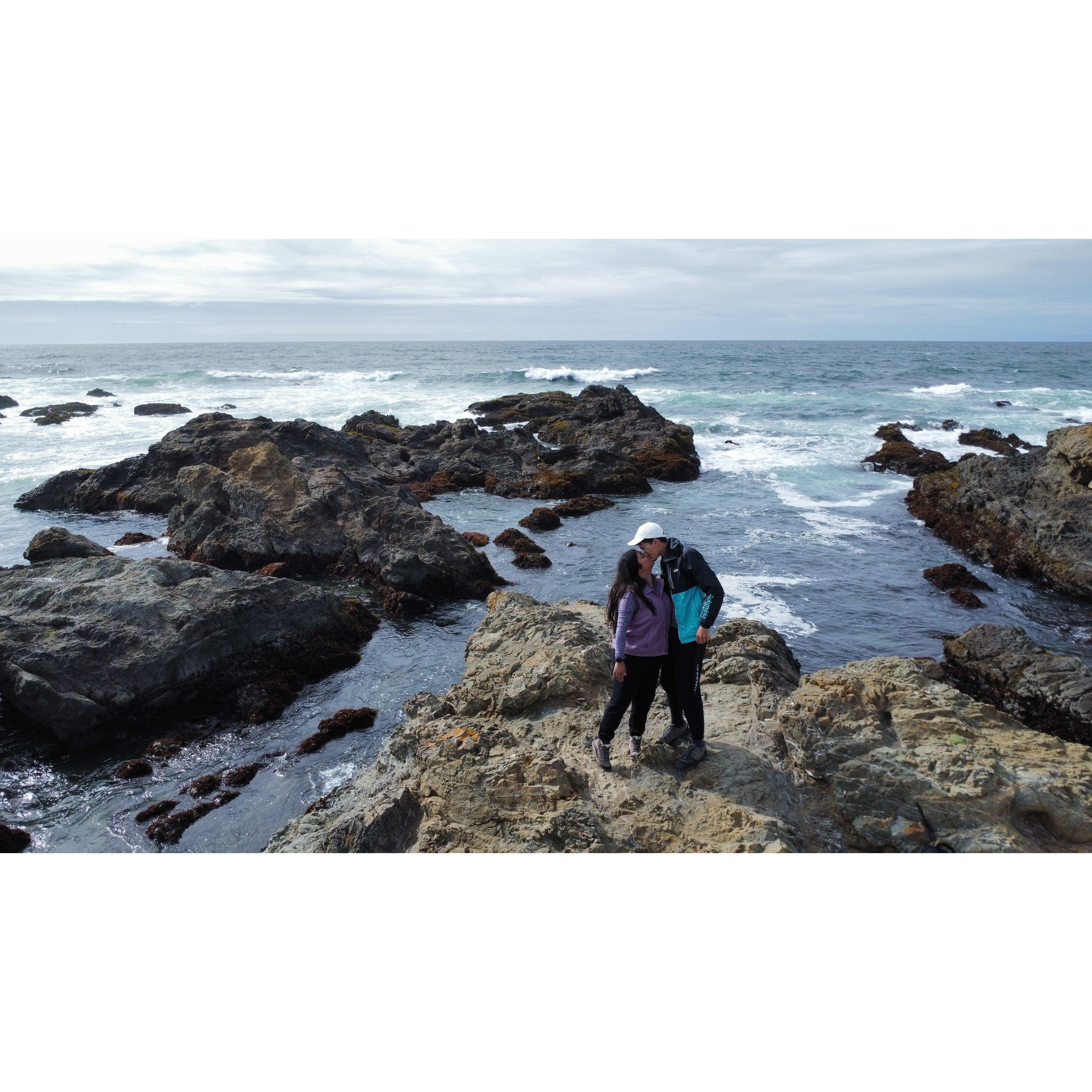 We traveled along the Northern California Coast.