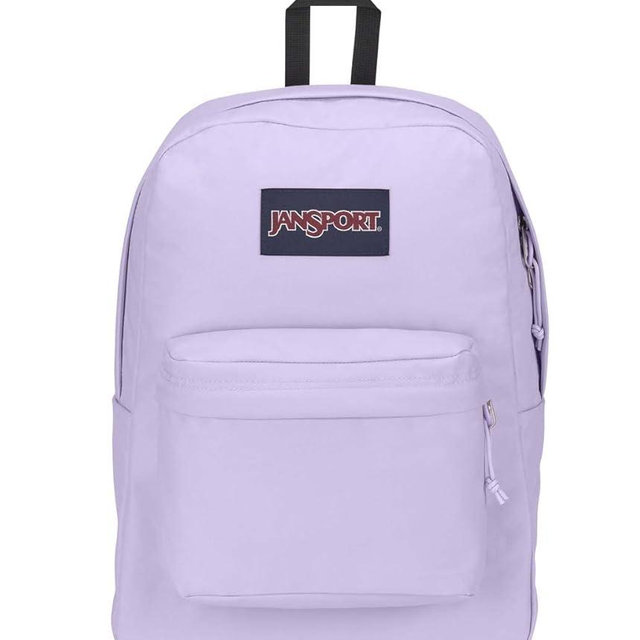 JanSport SuperBreak One Backpacks - Durable, Lightweight Bookbag with 1 Main Compartment, Front Utility Pocket with Built-in Organizer - Premium Backpack, Pastel Lilac