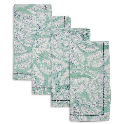 Vintage Scroll Napkins, Set of 4