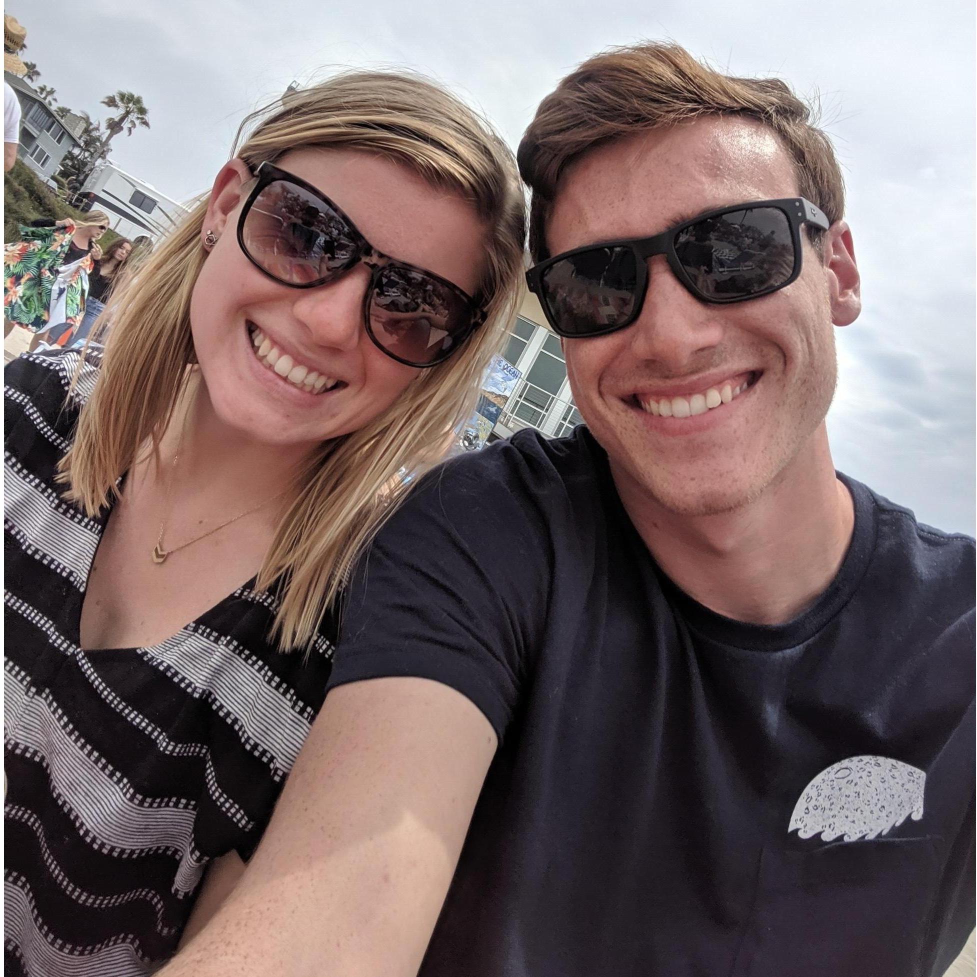 Hung out all day in San Diego at Switchfoot's Bro-Am event and it was on this day that we said "I love you" for the first time!