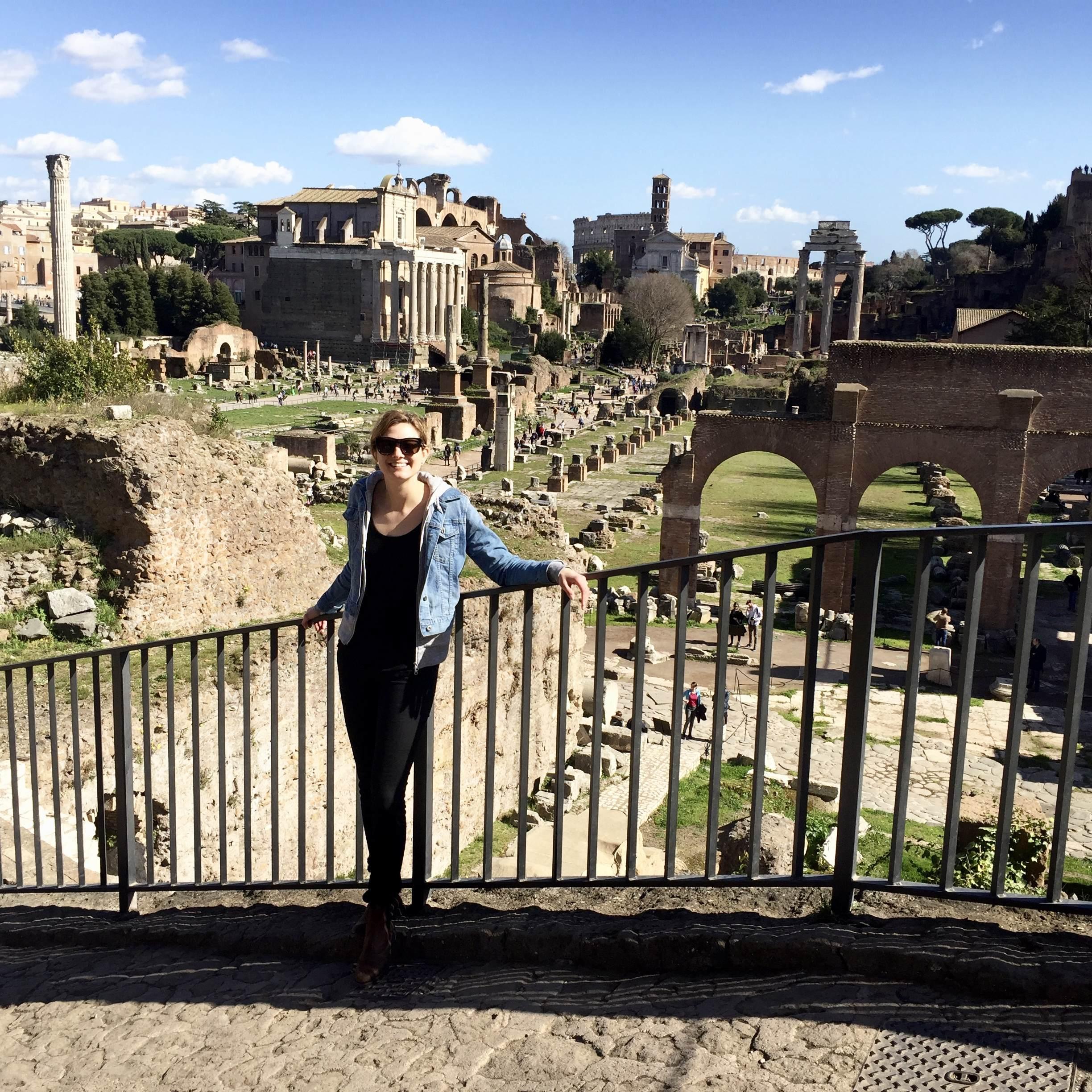 Lauren enjoying Rome with Dan, February 2016