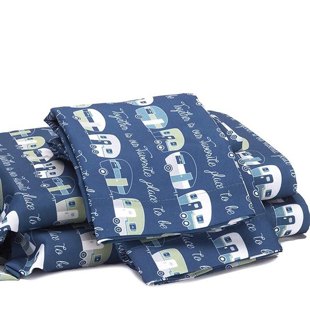 The Lakeside Collection Our Favorite Place is Together Bed Sheet Set with Pillowcases - Queen - 4 Piece