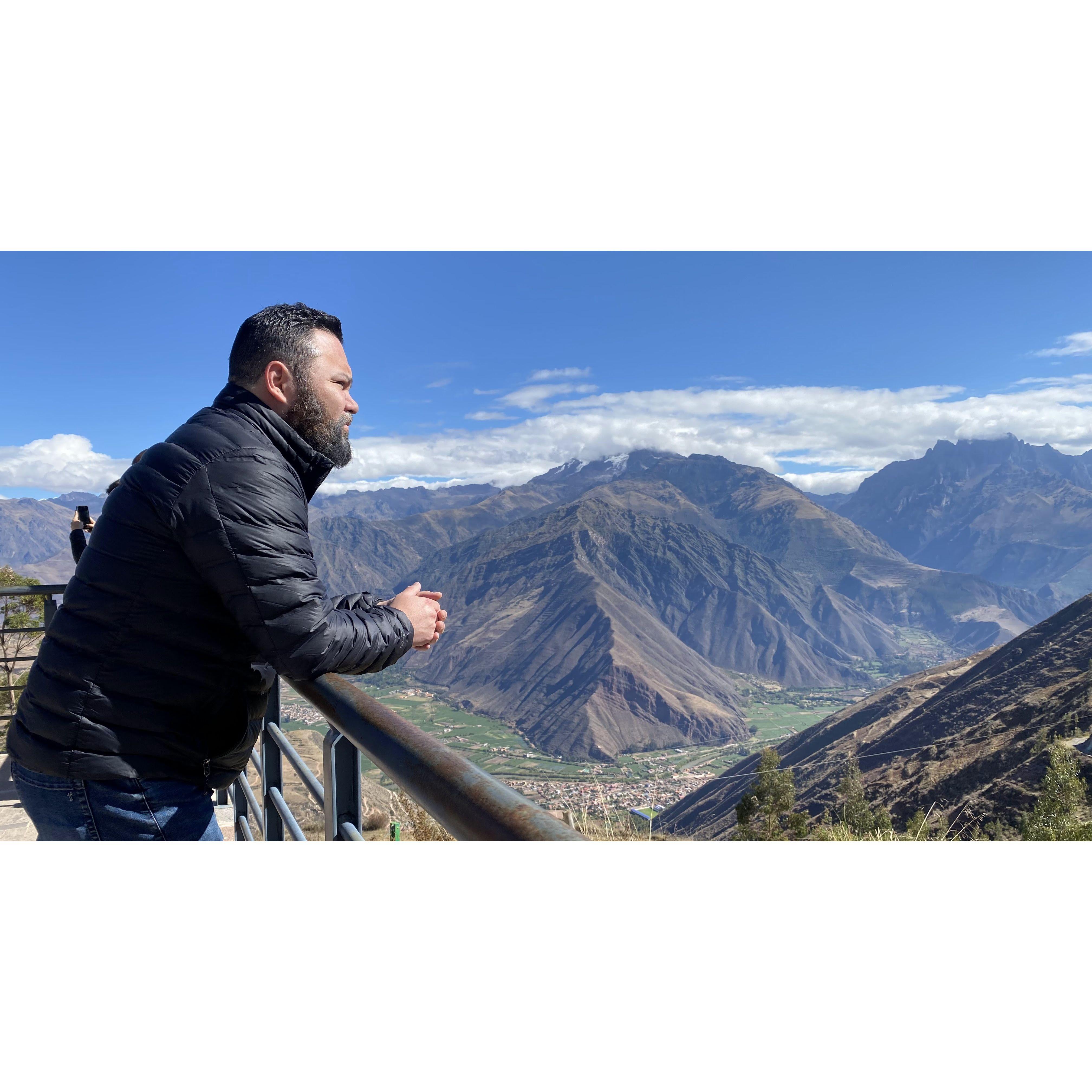 Enjoying the view in Cusco, Peru
