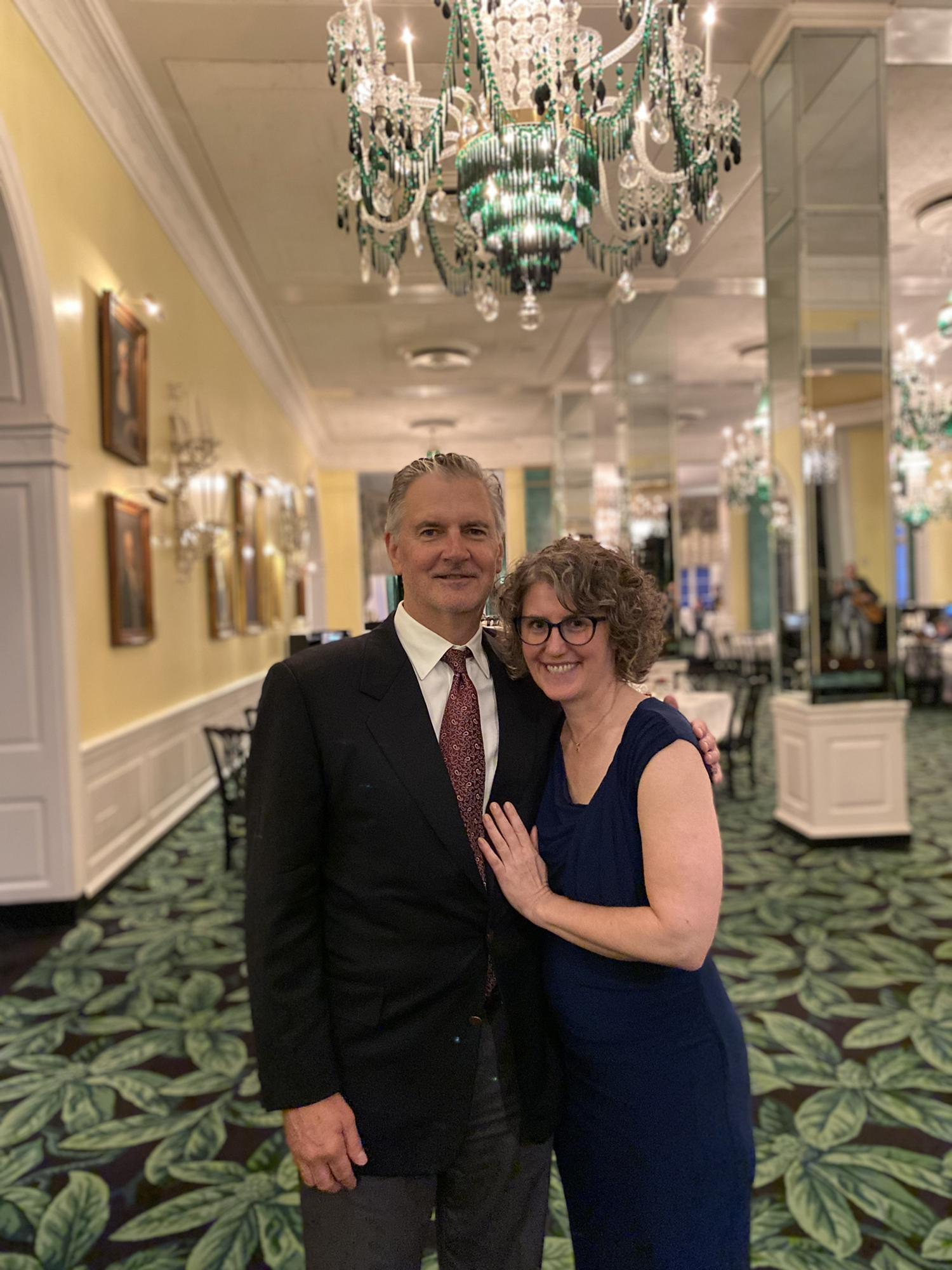 Dinner at Greenbrier Resort, WV, May 2022.