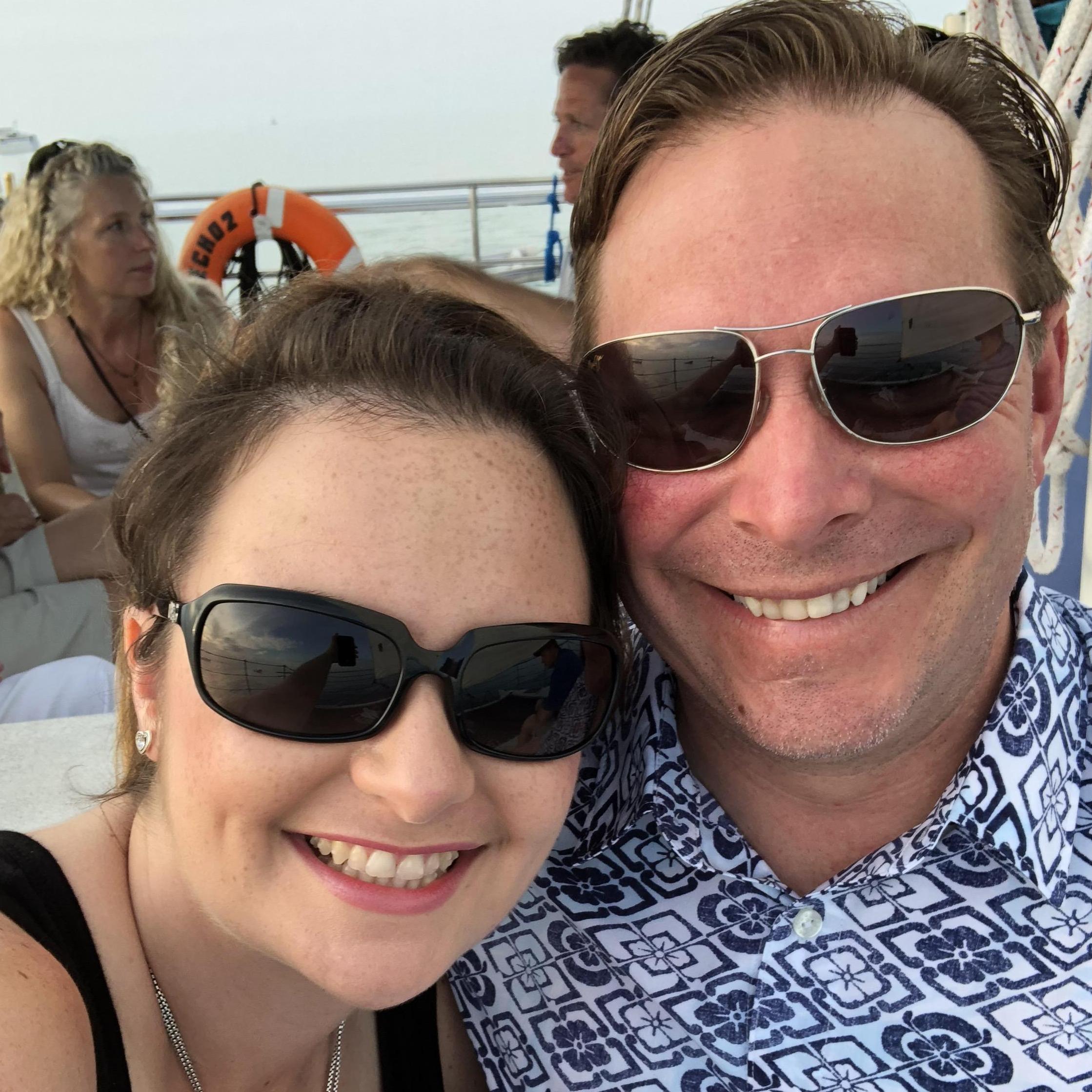 Just another champagne boat cruise. . ."Captain, throw another shrimp on the barbie!"